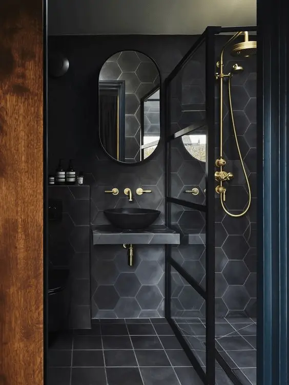 dark bathroom