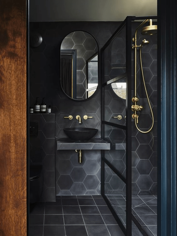 dark bathroom