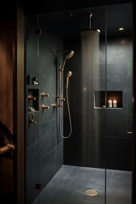 moody bathroom
