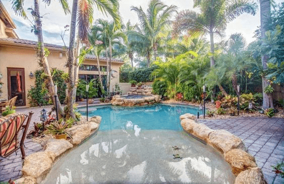 Pool Landscaping Ideas|  Lagoon Swimming Pool Designs