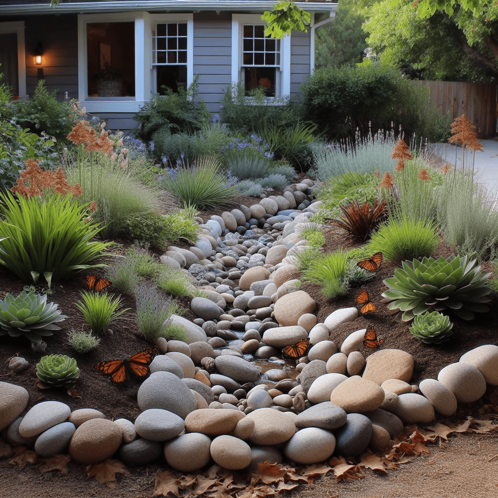 dry creek landscaping


