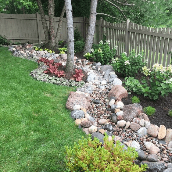 dry river bed landscaping ideas
