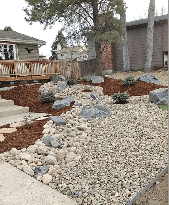 15 Front Yard Dry Creek Bed Landscaping - Photos & Ideas 15 creek beds