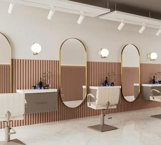 small salon interior
