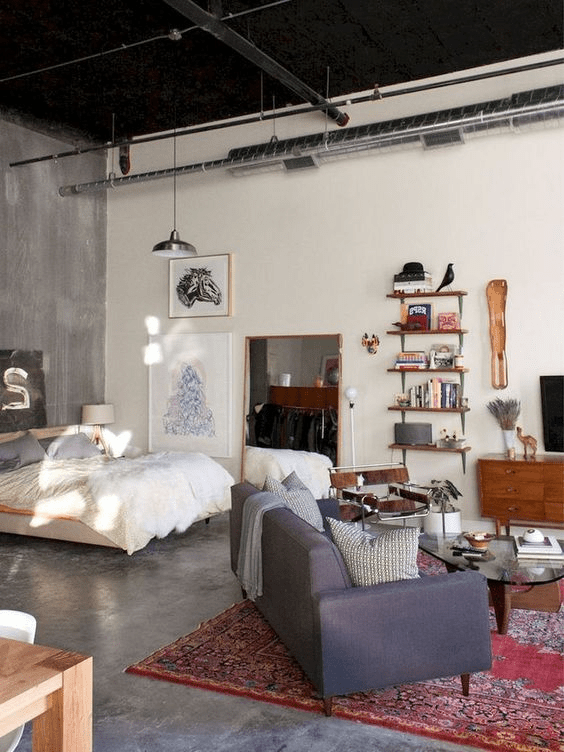 studio apartment interior design
