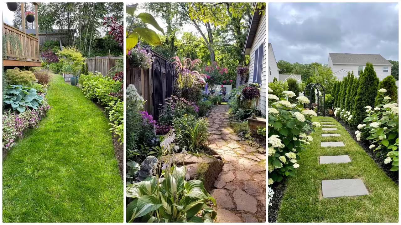 landscaping for the side of a house : 10 Smart and beautiful ideas