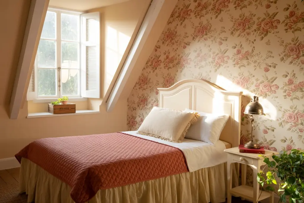 cozy attic room
