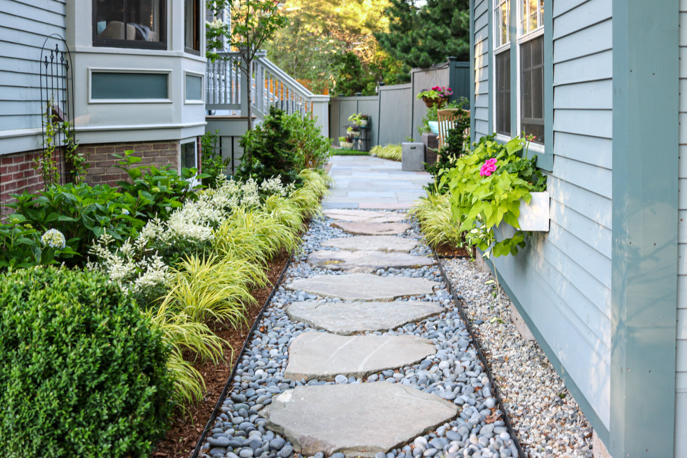 low maintenance side of house landscaping
