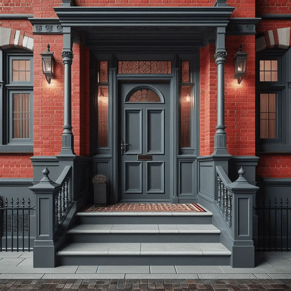The Best Front Porch Color Ideas In 2024 15 Slate Gray Front door