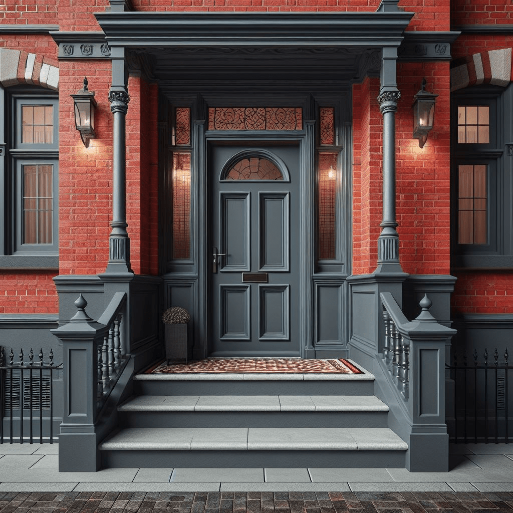 Slate Gray Front door 