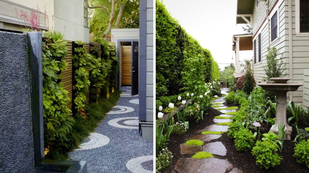 landscaping for the side of a house
