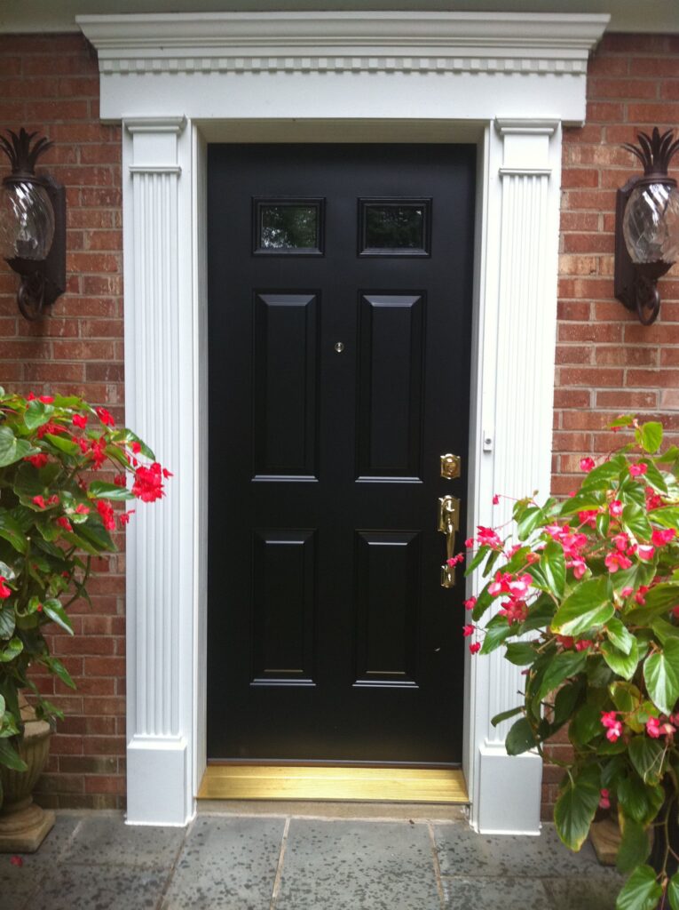 Exterior black Front Door