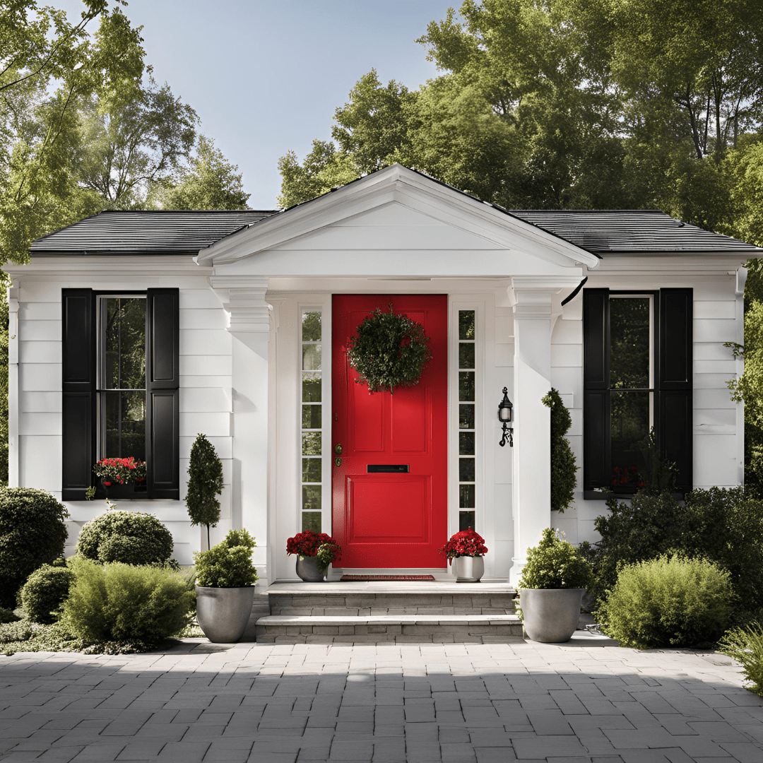 House with Red Door