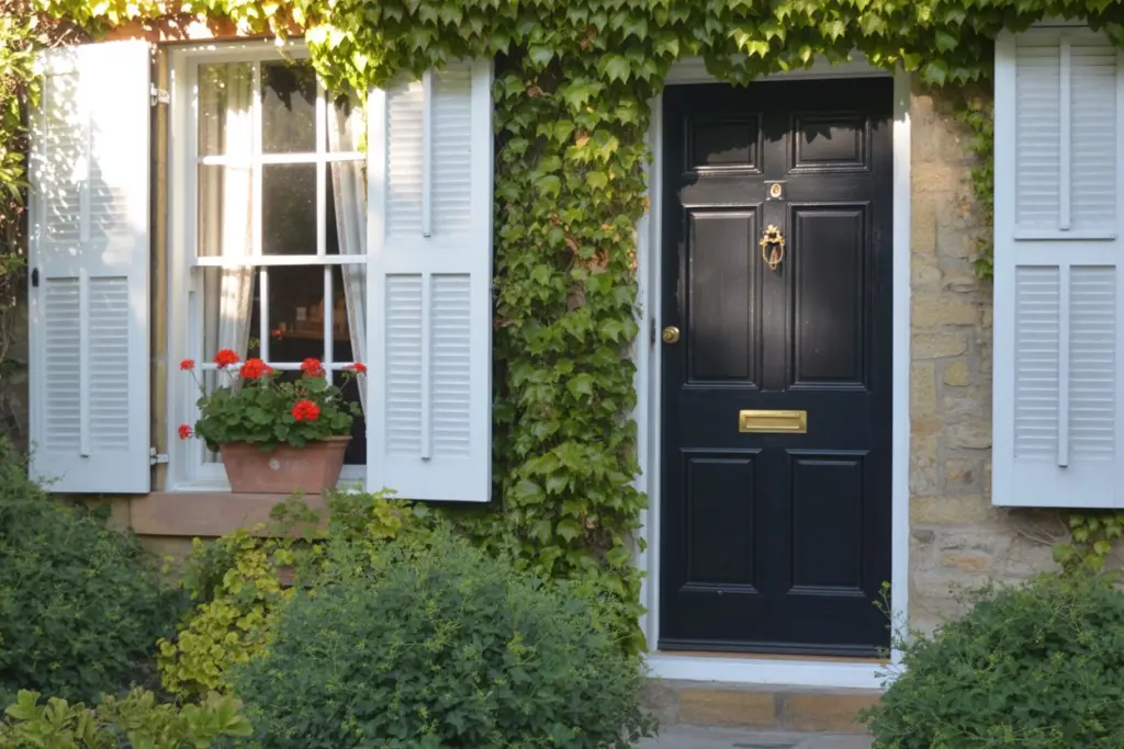 Exterior black Front Door