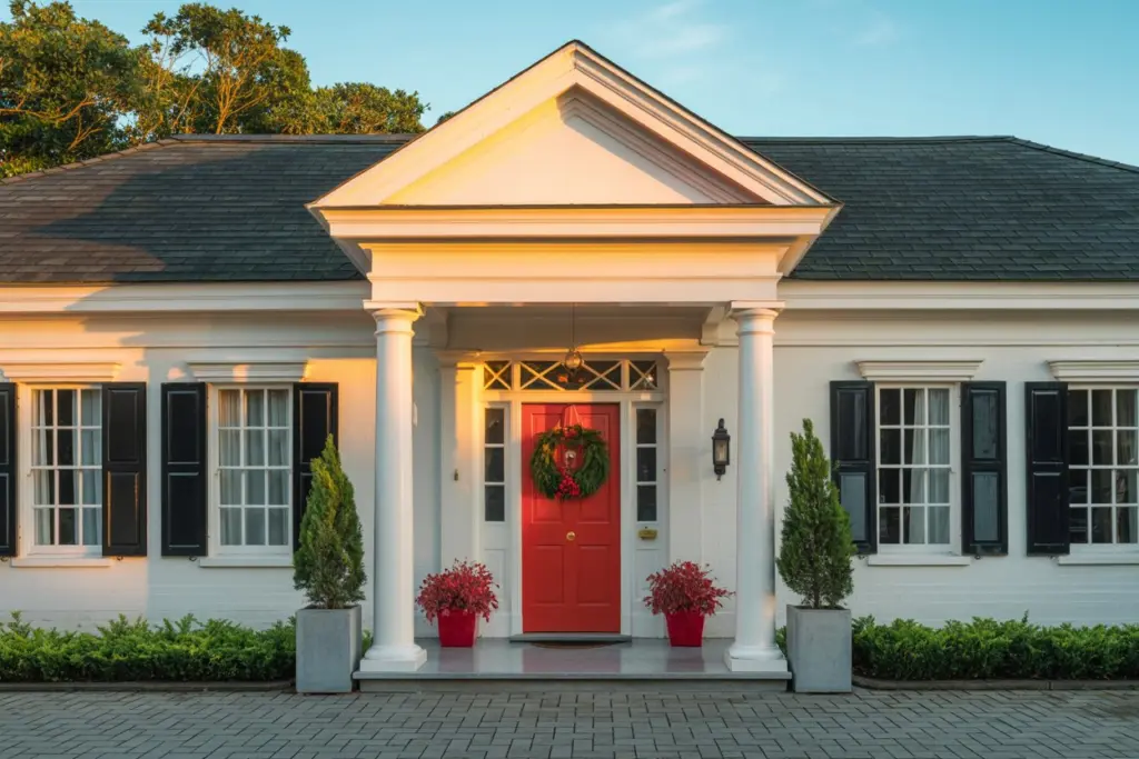House with Red Door