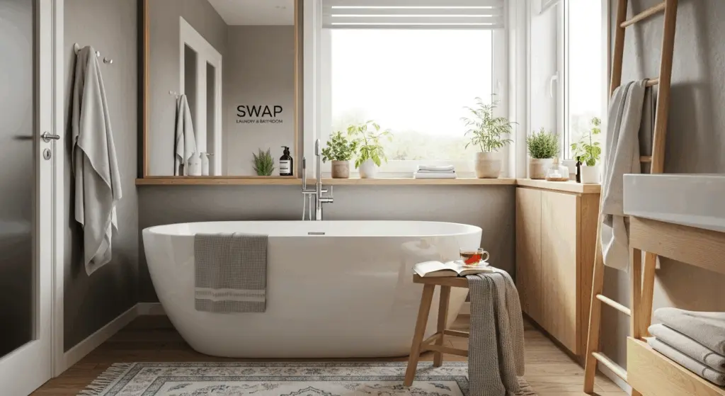Swap Your Laundry and Bathroom