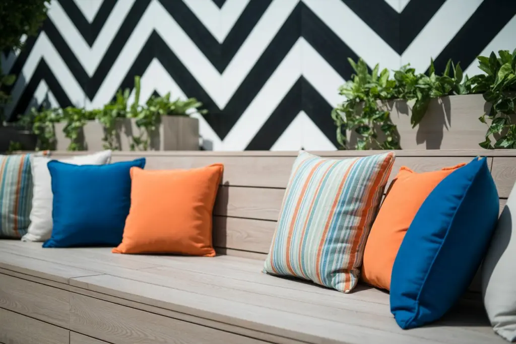 Wood home porch veranda garden