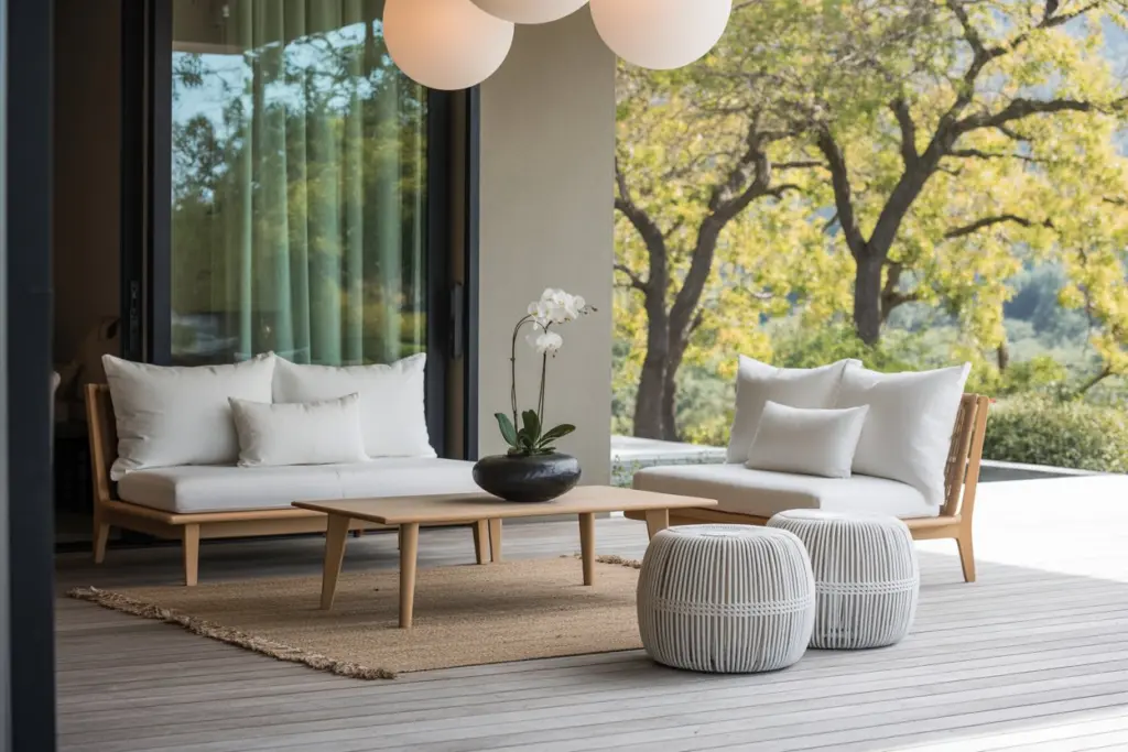 Scandinavian-inspired outdoor living room