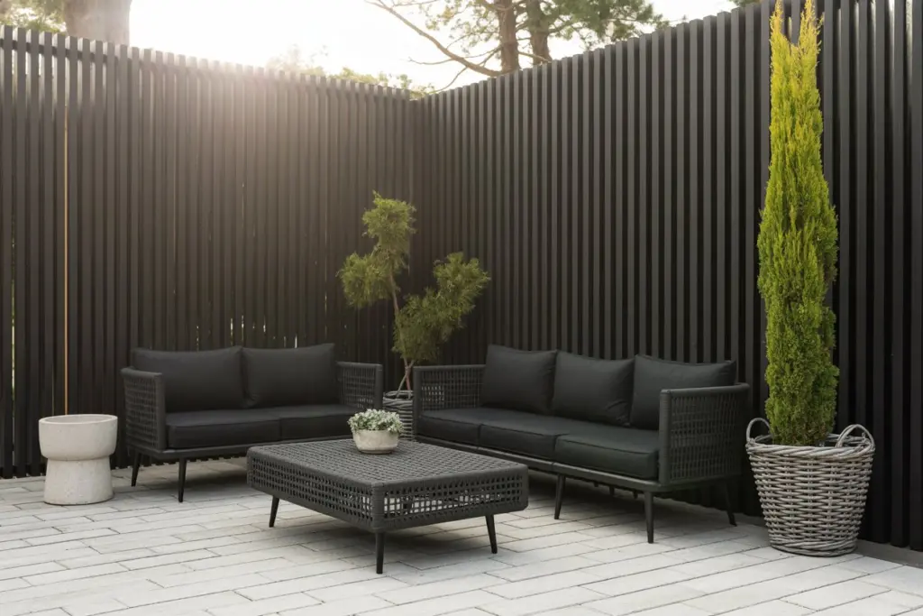 Black Fence Backdrop