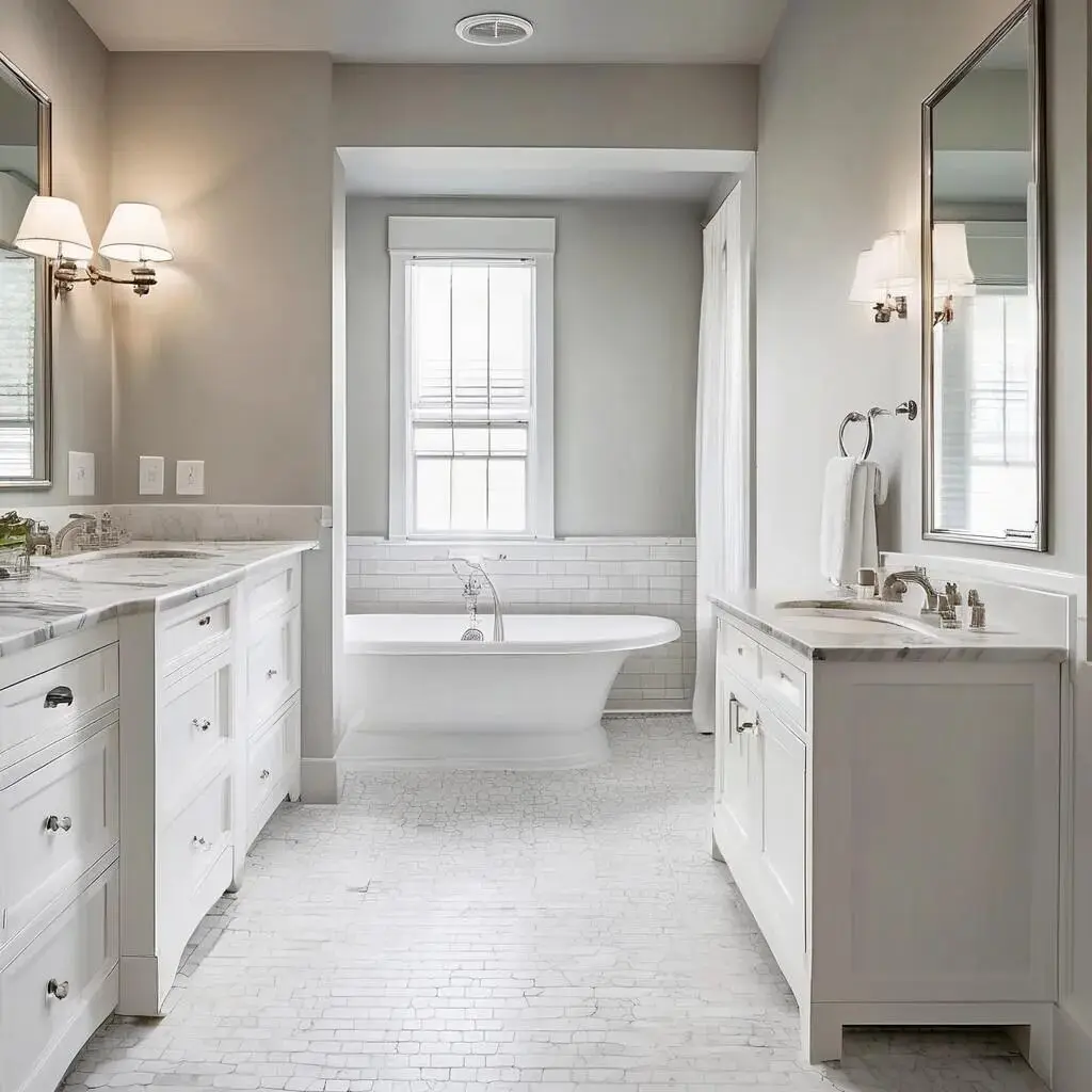 The Best 20+ Bathroom Remodel Ideas To Inspire You ! 6 A classic white bathroom with subway tiles