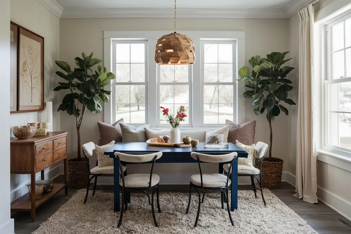 Adding textiles to your breakfast nook