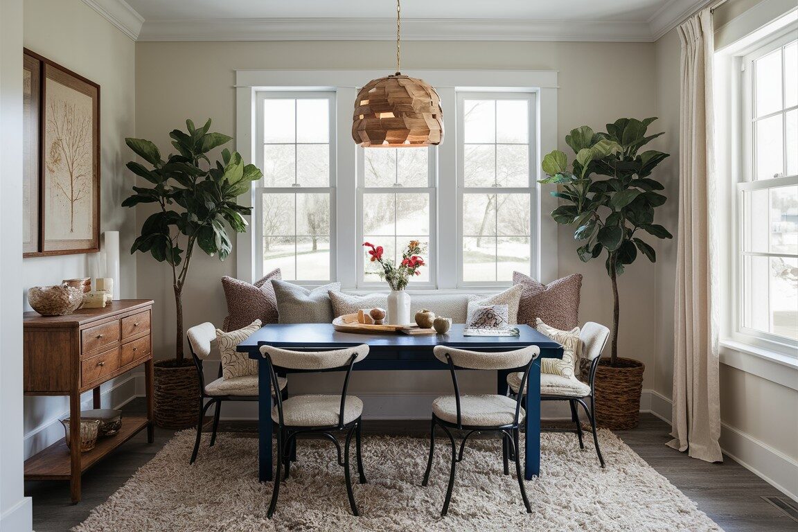 Adding textiles to your breakfast nook