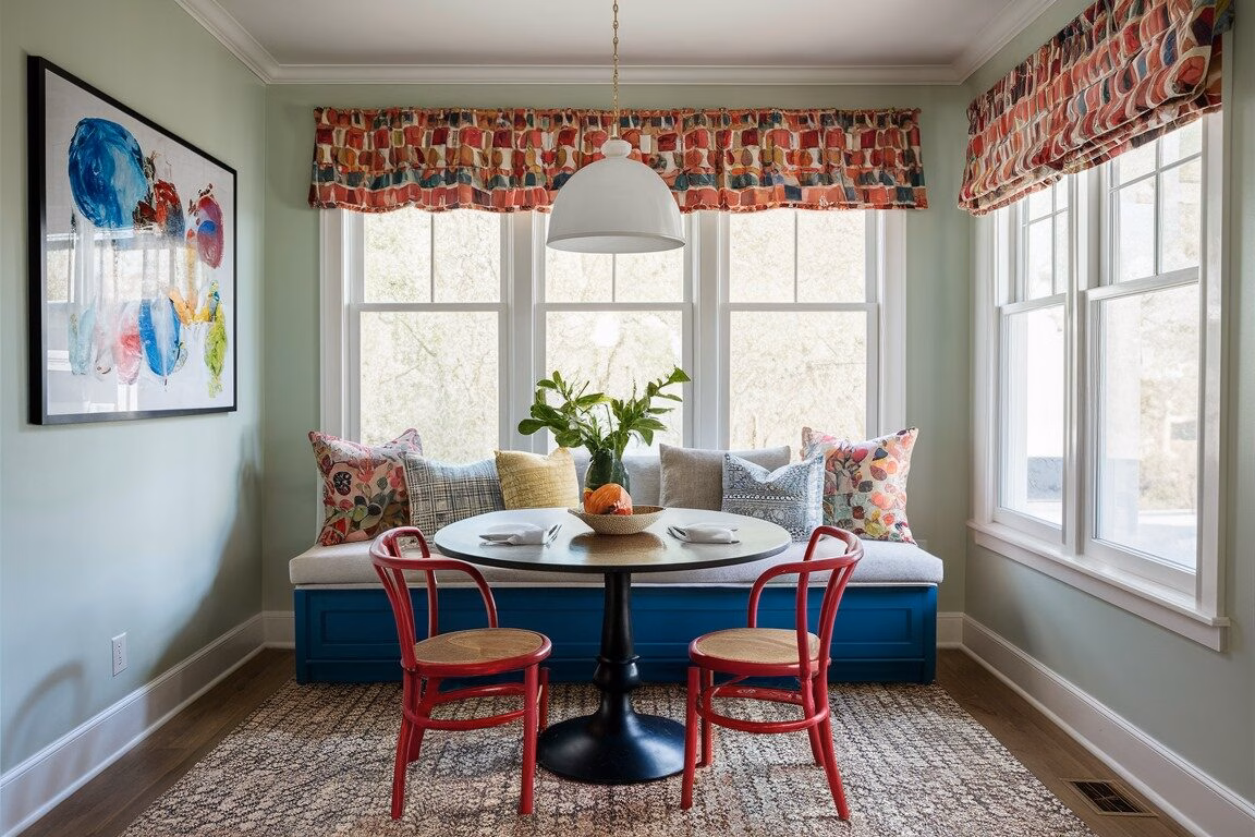 Maximalist breakfast nooks