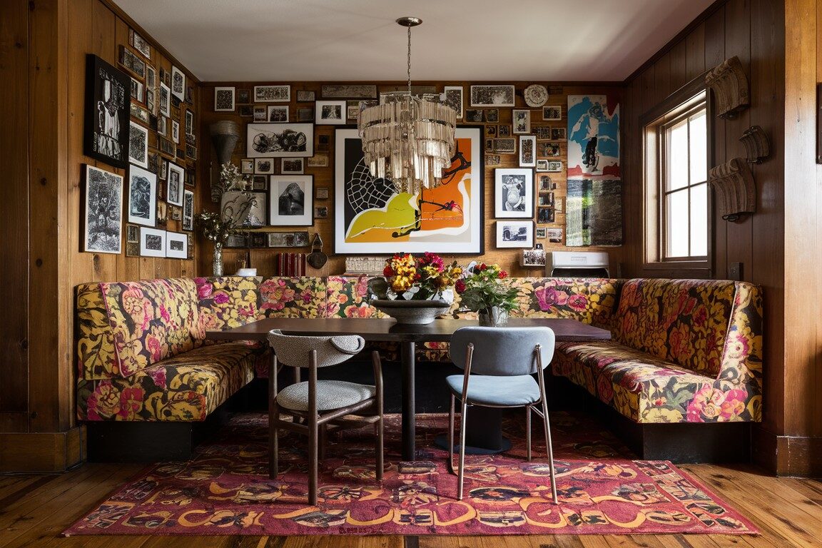 Eclectic breakfast nook 