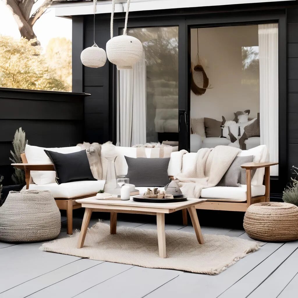 Scandinavian-inspired outdoor living room