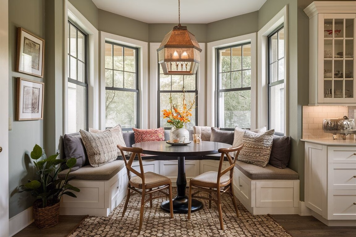 corner breakfast nook 