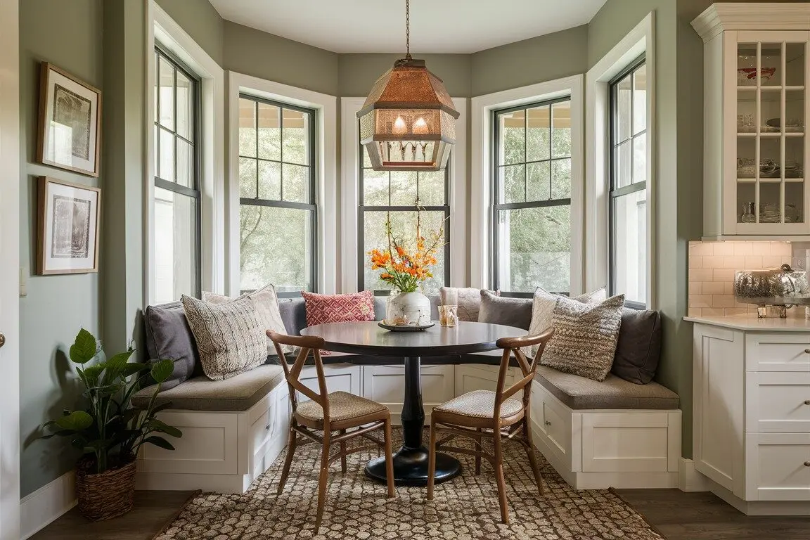 corner breakfast nook 
