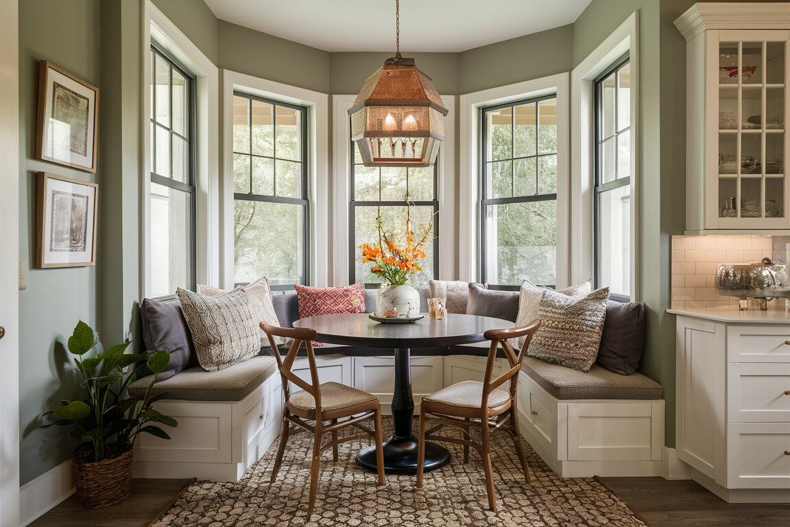 corner breakfast nook 