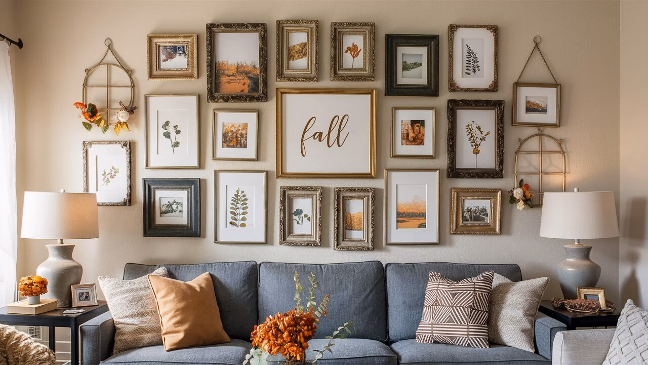 Fall-Inspired Gallery Wall