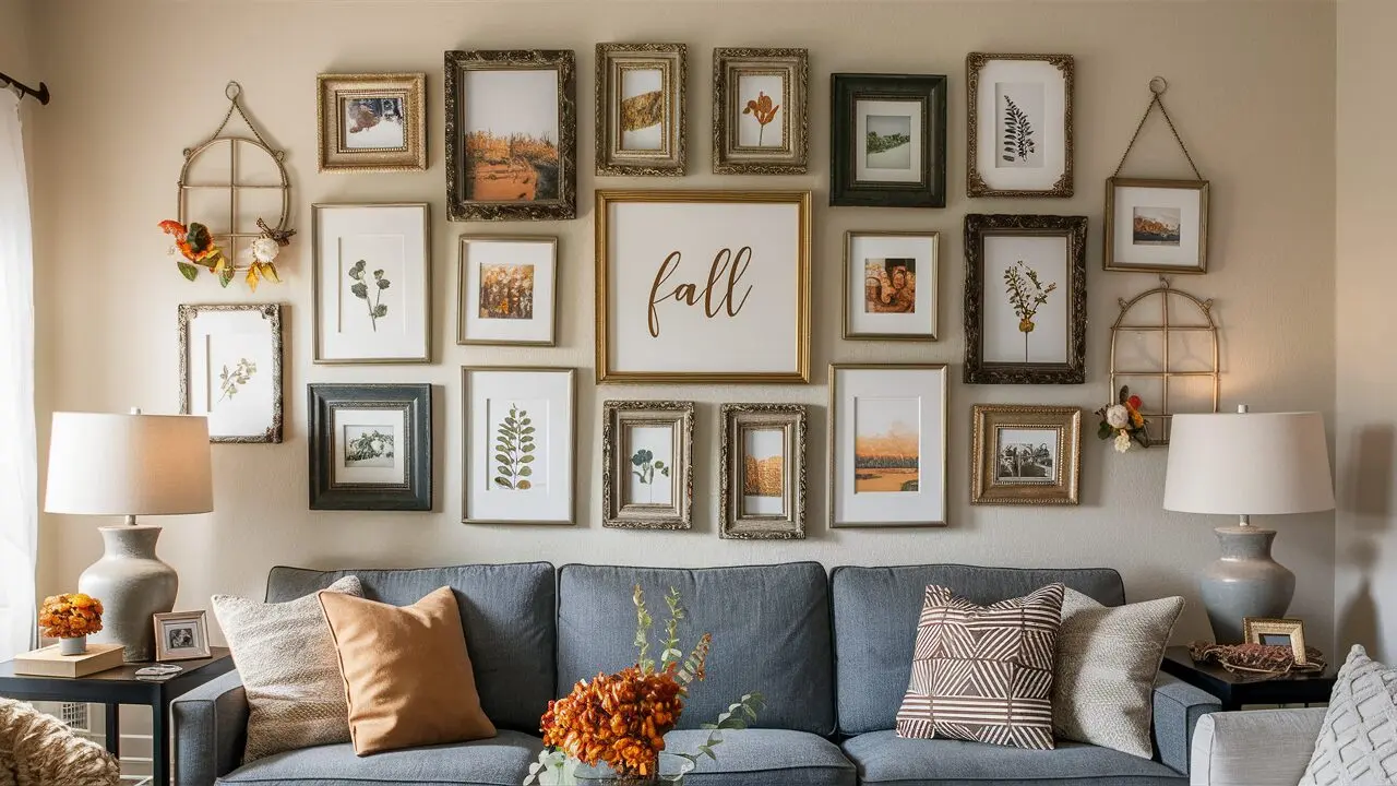 🍂NEW!🍂 2024 Fall Living Room Decor Ideas You'll Love ! 14 Fall-Inspired Gallery Wall