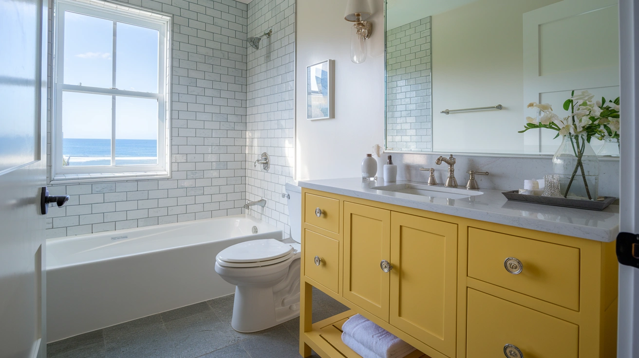 coastal-bathroom-with-a-sunny-yellow