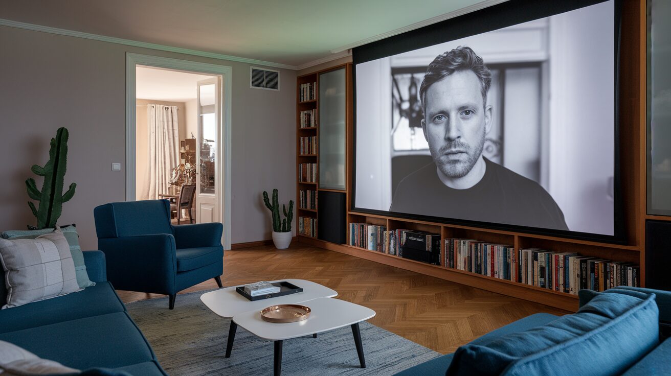 Basement cinéma room