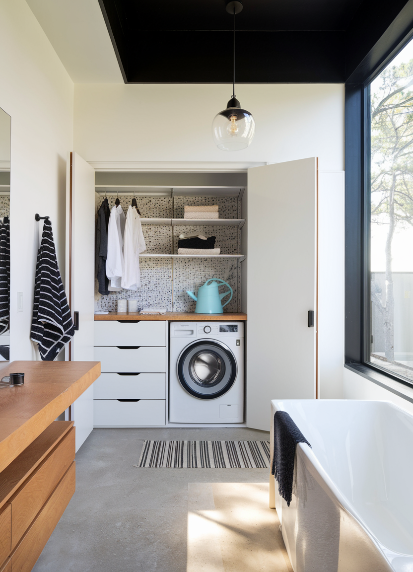 bathroom laundry combo ideas
