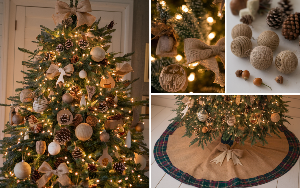 Rustic Christmas Tree Decorations