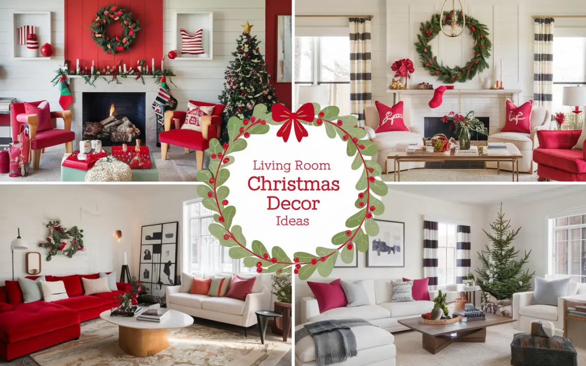 10 Amazing Christmas Living Room Ideas To Get Start Your decorations!!