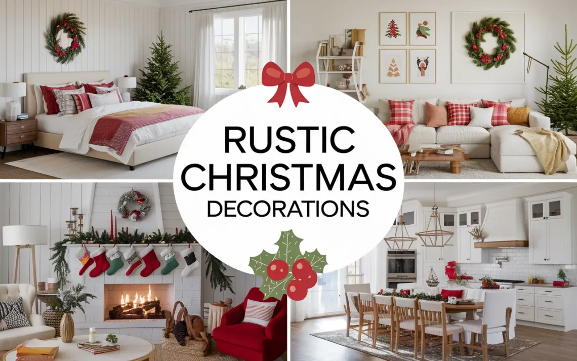 Rustic Christmas Decorations: The Best Ideas to Make Your Space More Festive !!