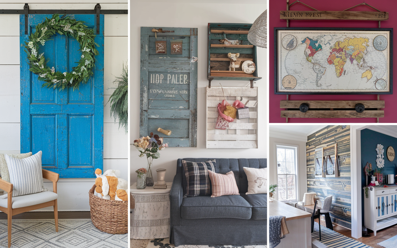Rustic empty wall decor