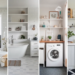 Bathroom Laundry Room Designs And Ideas You'll Love 21 a-photo-of-a-collage-of-four-bathroom-laundry-room