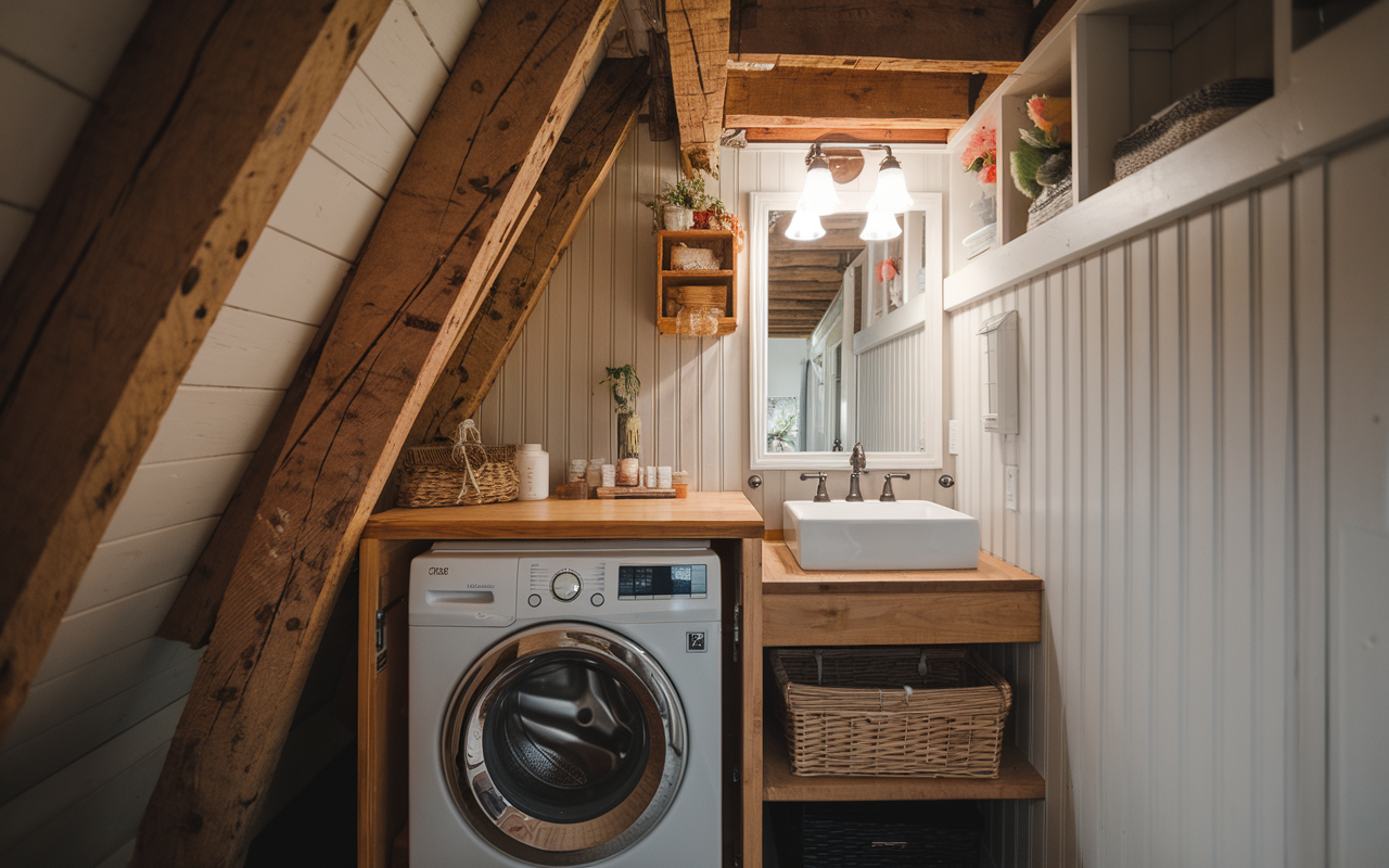 Farmhouse bathroom |Farmhouse laundry room