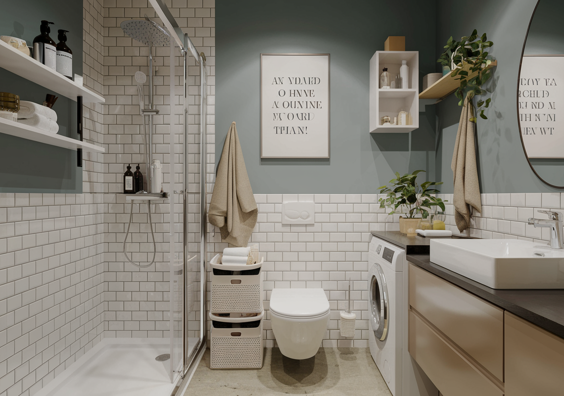 bathroom laundry basket
