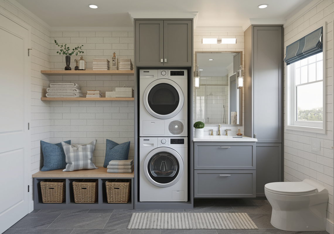 bathroom laundry room
