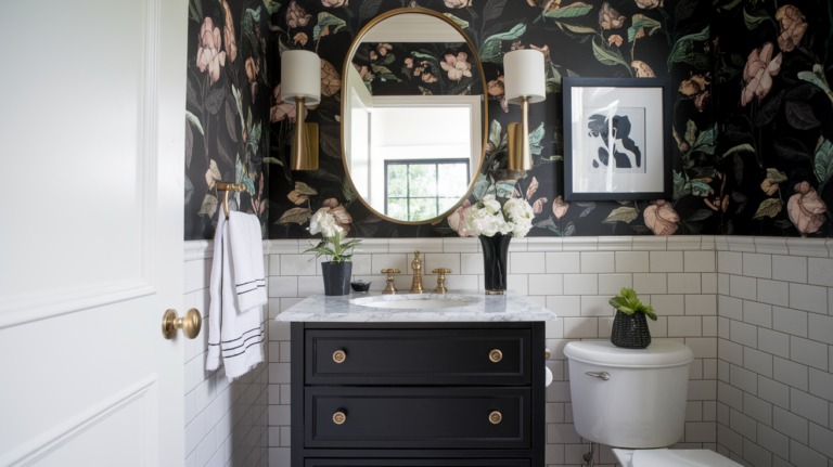 Black Guest Bathroom