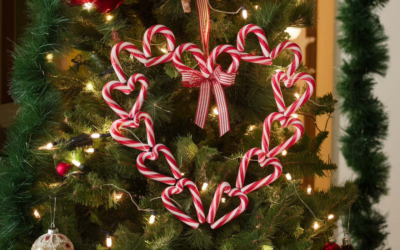 Candy Cane Wreath