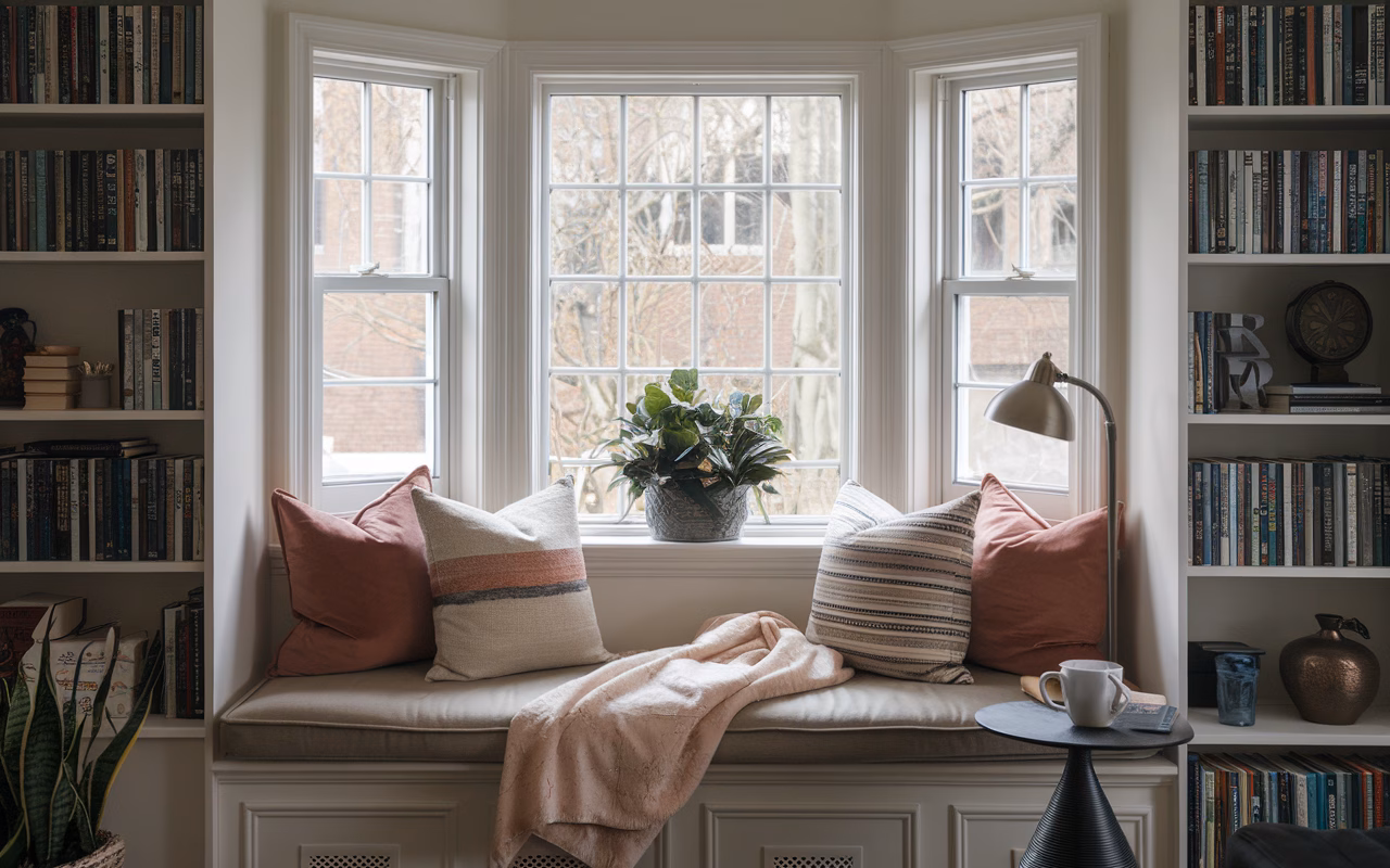 living room bay window
