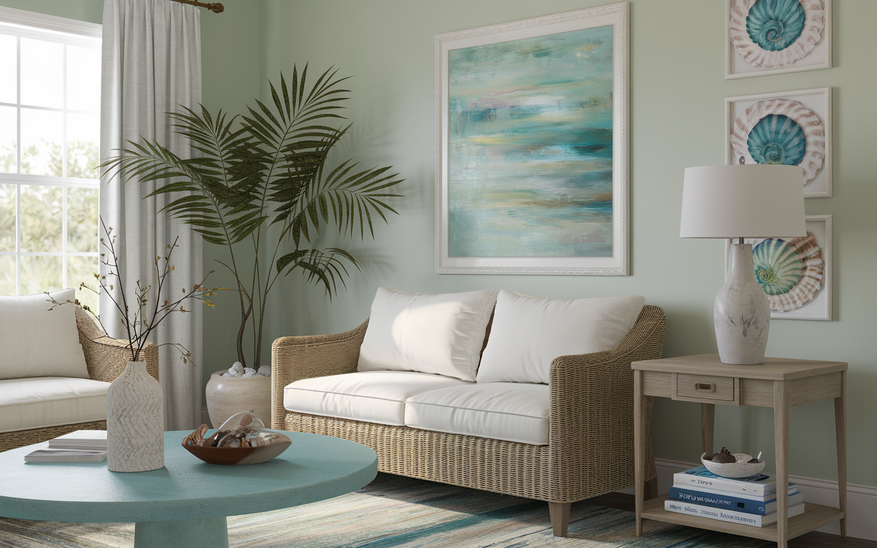 coastal side table
