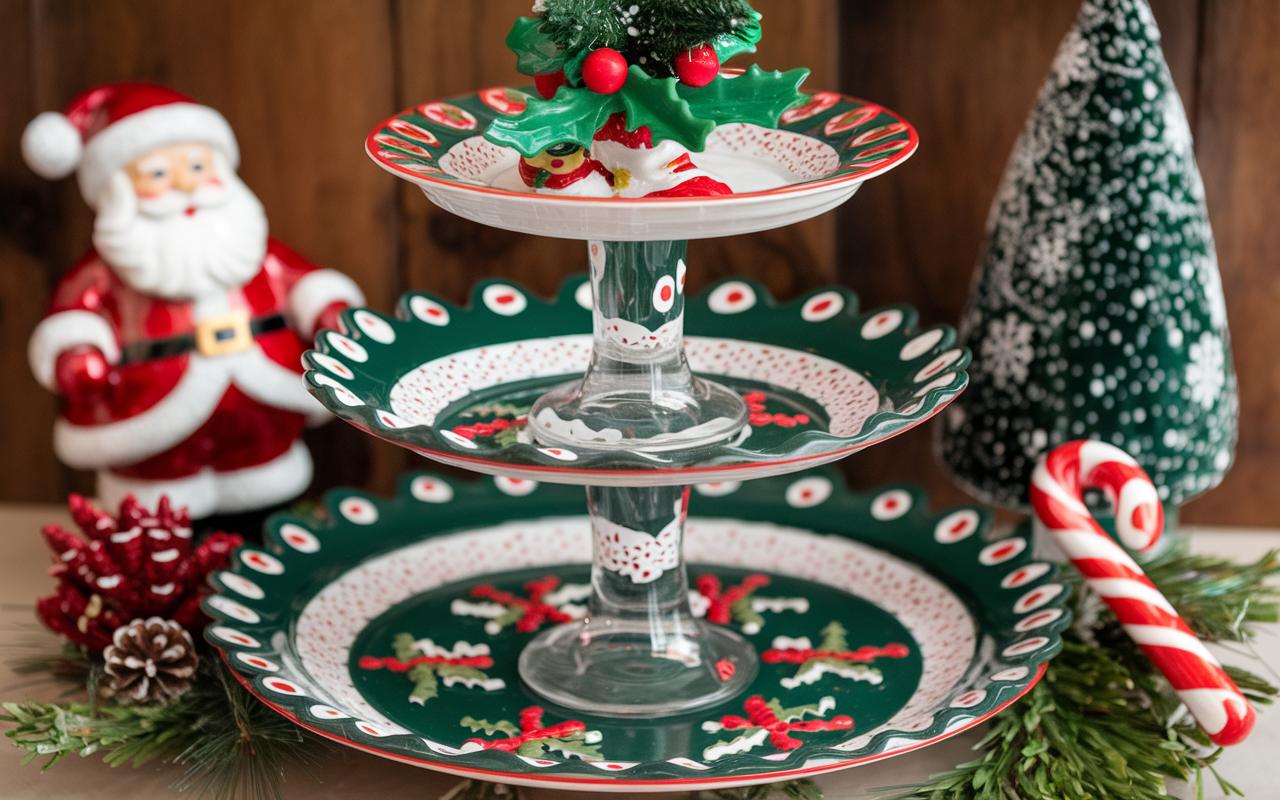 Holiday Tiered Tray